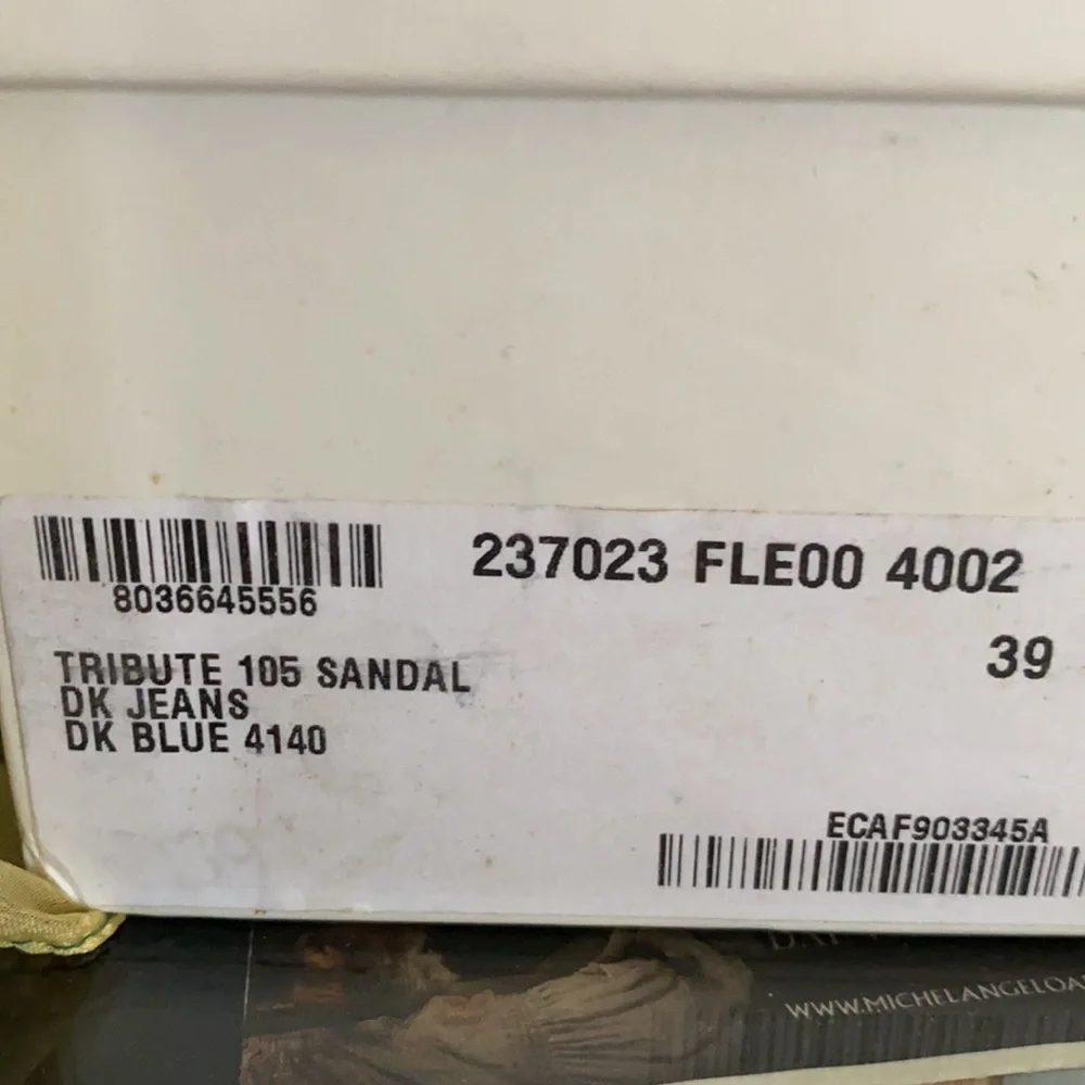 Vintage Tribute sandal in denim Yves Saint Laurent 39 - Picture 9 of 9